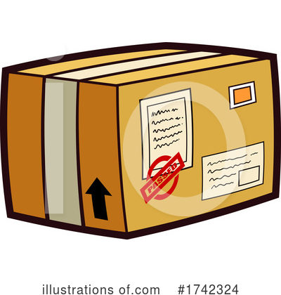 Royalty-Free (RF) Box Clipart Illustration by Hit Toon - Stock Sample #1742324