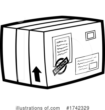 Royalty-Free (RF) Box Clipart Illustration by Hit Toon - Stock Sample #1742329