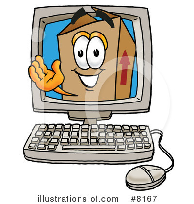Royalty-Free (RF) Box Clipart Illustration by Mascot Junction - Stock Sample #8167