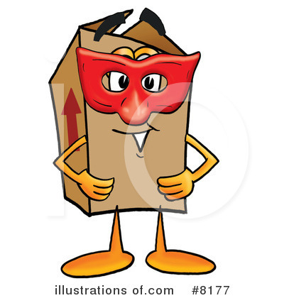 Royalty-Free (RF) Box Clipart Illustration by Mascot Junction - Stock Sample #8177