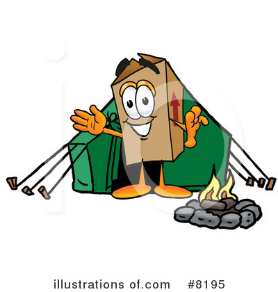 Royalty-Free (RF) Box Clipart Illustration by Mascot Junction - Stock Sample #8195