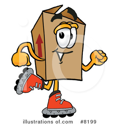 Royalty-Free (RF) Box Clipart Illustration by Mascot Junction - Stock Sample #8199