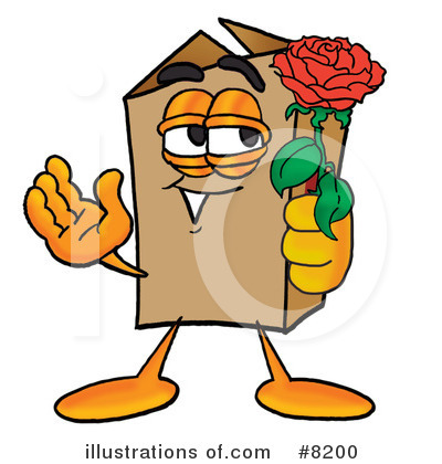 Royalty-Free (RF) Box Clipart Illustration by Mascot Junction - Stock Sample #8200