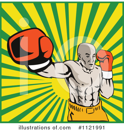 Royalty-Free (RF) Boxing Clipart Illustration by patrimonio - Stock Sample #1121991