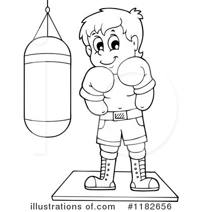 Royalty-Free (RF) Boxing Clipart Illustration by visekart - Stock Sample #1182656