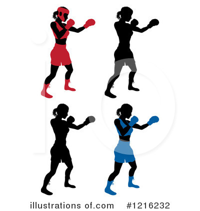 Royalty-Free (RF) Boxing Clipart Illustration by AtStockIllustration - Stock Sample #1216232