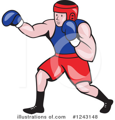 Royalty-Free (RF) Boxing Clipart Illustration by patrimonio - Stock Sample #1243148