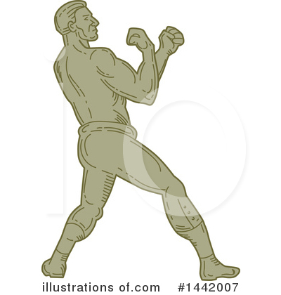 Royalty-Free (RF) Boxing Clipart Illustration by patrimonio - Stock Sample #1442007