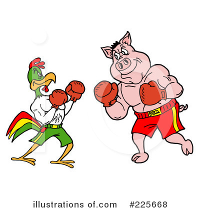 Royalty-Free (RF) Boxing Clipart Illustration by LaffToon - Stock Sample #225668