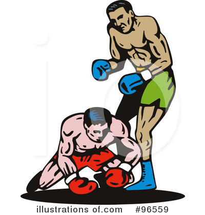 Royalty-Free (RF) Boxing Clipart Illustration by patrimonio - Stock Sample #96559