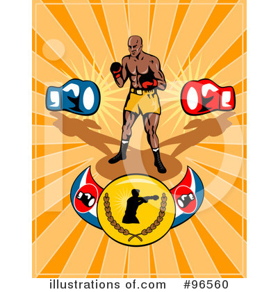 Royalty-Free (RF) Boxing Clipart Illustration by patrimonio - Stock Sample #96560