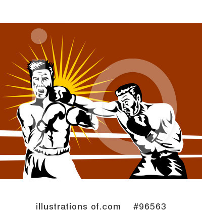 Royalty-Free (RF) Boxing Clipart Illustration by patrimonio - Stock Sample #96563
