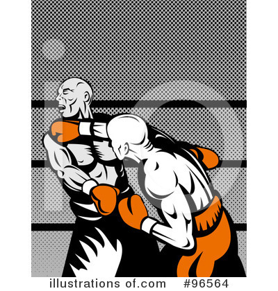 Royalty-Free (RF) Boxing Clipart Illustration by patrimonio - Stock Sample #96564