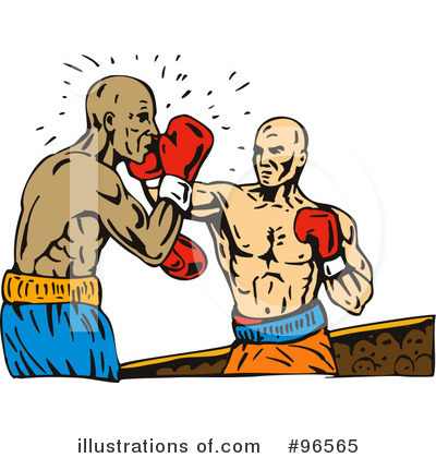 Royalty-Free (RF) Boxing Clipart Illustration by patrimonio - Stock Sample #96565