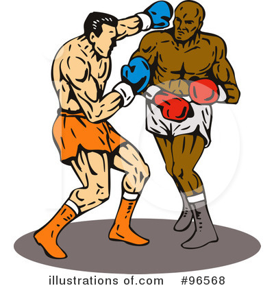 Royalty-Free (RF) Boxing Clipart Illustration by patrimonio - Stock Sample #96568