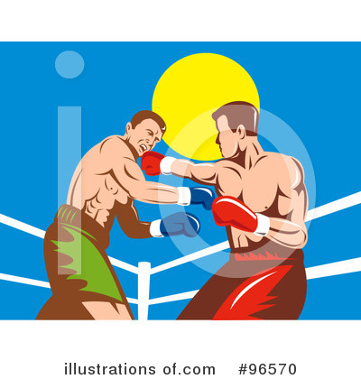 Royalty-Free (RF) Boxing Clipart Illustration by patrimonio - Stock Sample #96570