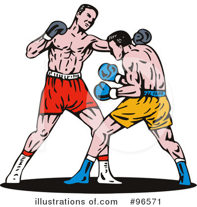 Royalty-Free (RF) Boxing Clipart Illustration by patrimonio - Stock Sample #96571