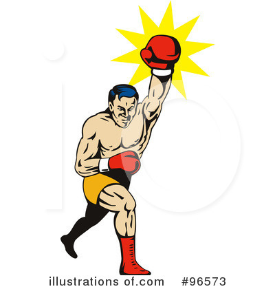 Royalty-Free (RF) Boxing Clipart Illustration by patrimonio - Stock Sample #96573
