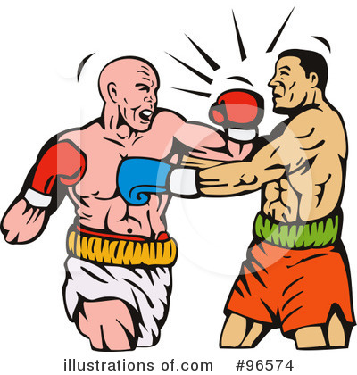 Royalty-Free (RF) Boxing Clipart Illustration by patrimonio - Stock Sample #96574