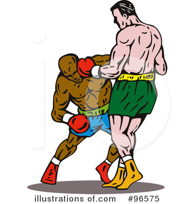 Royalty-Free (RF) Boxing Clipart Illustration by patrimonio - Stock Sample #96575