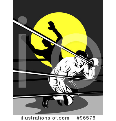 Royalty-Free (RF) Boxing Clipart Illustration by patrimonio - Stock Sample #96576