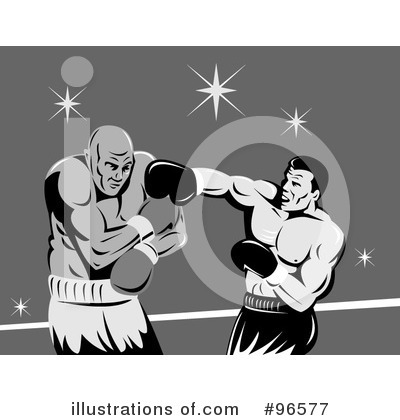 Royalty-Free (RF) Boxing Clipart Illustration by patrimonio - Stock Sample #96577