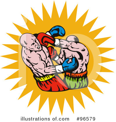 Royalty-Free (RF) Boxing Clipart Illustration by patrimonio - Stock Sample #96579