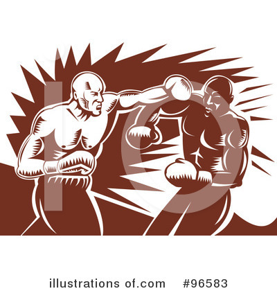 Royalty-Free (RF) Boxing Clipart Illustration by patrimonio - Stock Sample #96583