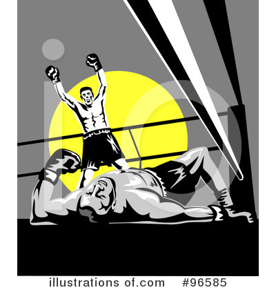 Royalty-Free (RF) Boxing Clipart Illustration by patrimonio - Stock Sample #96585