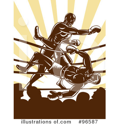 Royalty-Free (RF) Boxing Clipart Illustration by patrimonio - Stock Sample #96587