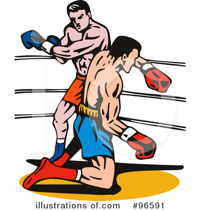 Royalty-Free (RF) Boxing Clipart Illustration by patrimonio - Stock Sample #96591