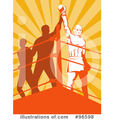 Royalty-Free (RF) Boxing Clipart Illustration by patrimonio - Stock Sample #96598