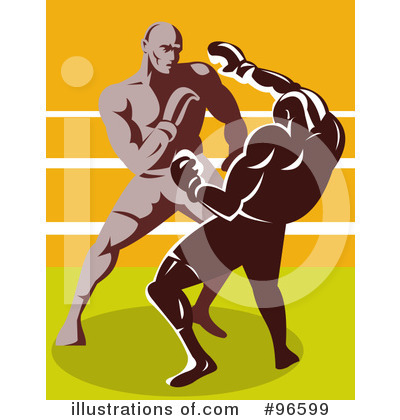 Royalty-Free (RF) Boxing Clipart Illustration by patrimonio - Stock Sample #96599