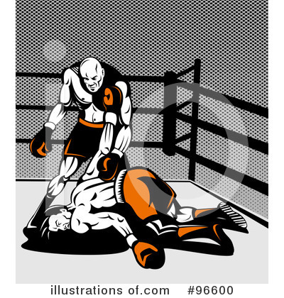 Royalty-Free (RF) Boxing Clipart Illustration by patrimonio - Stock Sample #96600