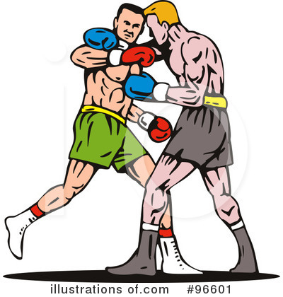 Royalty-Free (RF) Boxing Clipart Illustration by patrimonio - Stock Sample #96601