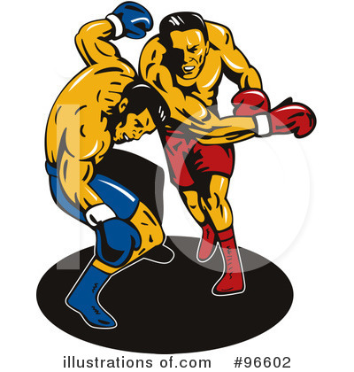 Royalty-Free (RF) Boxing Clipart Illustration by patrimonio - Stock Sample #96602
