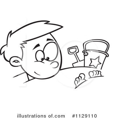Buried In Sand Clipart #1129110 by toonaday