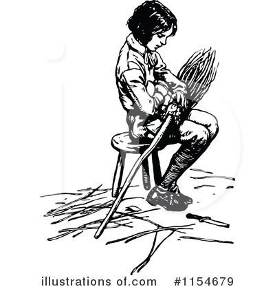 Royalty-Free (RF) Boy Clipart Illustration by Prawny Vintage - Stock Sample #1154679