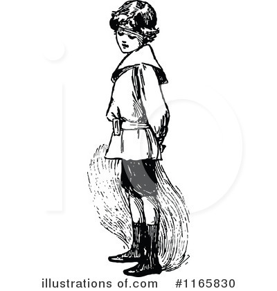 Royalty-Free (RF) Boy Clipart Illustration by Prawny Vintage - Stock Sample #1165830