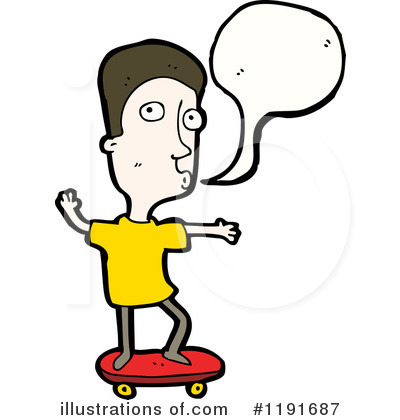 Skateboarding Clipart #1191687 by lineartestpilot