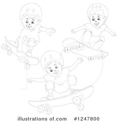 Skateboarding Clipart #1247800 by merlinul