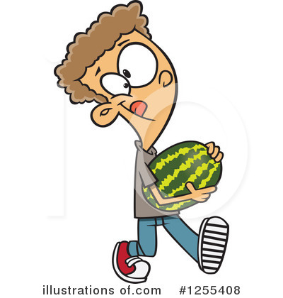 Watermelon Clipart #1255408 by toonaday