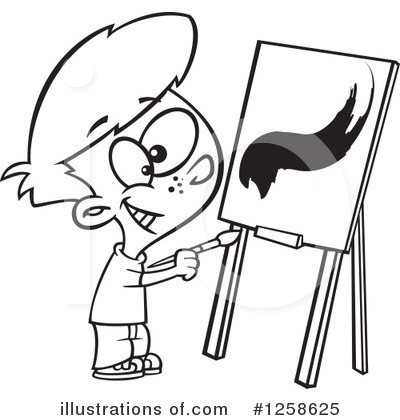 Painter Clipart #1258625 by toonaday