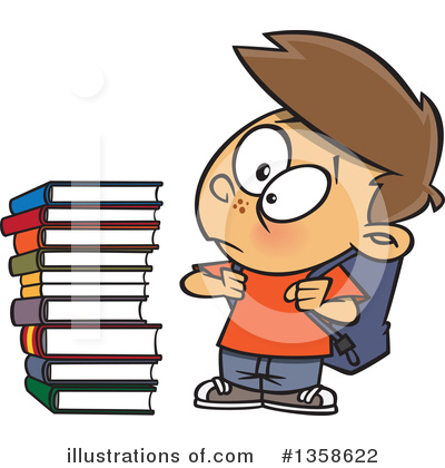 Reading Clipart #1358622 by toonaday