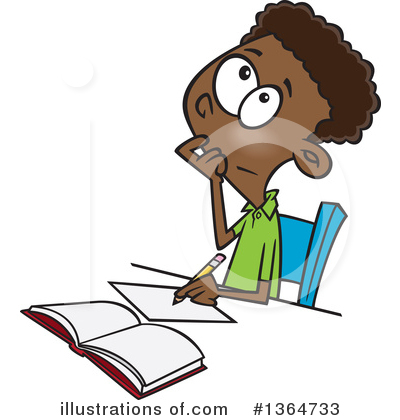 Studying Clipart #1364733 by toonaday