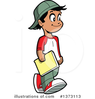 Reading Clipart #1373113 by Clip Art Mascots