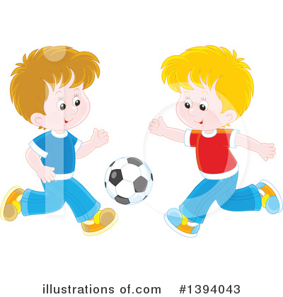 Soccer Clipart #1394043 by Alex Bannykh