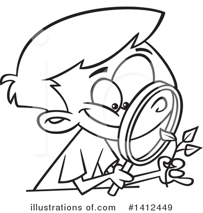 Magnifying Glass Clipart #1412449 by toonaday
