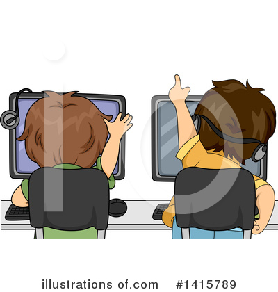 Desktop Computer Clipart #1415789 by BNP Design Studio