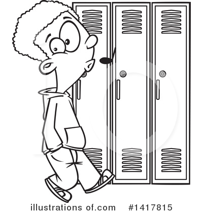 Lockers Clipart #1417815 by toonaday